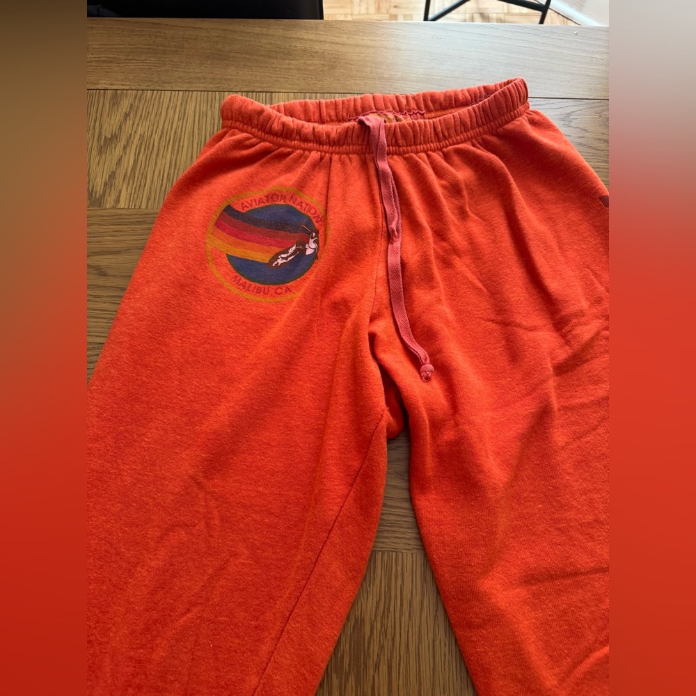 Aviator Nation Orange Track Pants